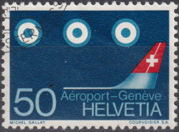 1968 Schweiz ⵙ Zum:CH 455, Mi:CH 873,Yt:CH 805, Flughafen Genf - Used Stamps