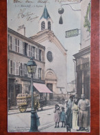 92 - MALAKOFF - L'Eglise. (Commerces: Boulangerie, Coiffeur / Commerçants: Laitier...) - Malakoff