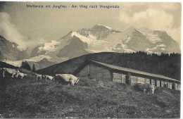 BE METTLENALP MIT JUNGFRAU- WENGEN - Am Weg Nach Wengernalp - Phot Franco-Suisse No 4974 -pas Circulé - Sumiswald