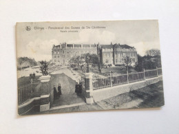 Carte Postale Ancienne (1909) Chimay Pensionnat Des Dames De Ste Chrétienne Façade Principale - Chimay