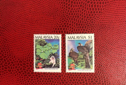 MALAYSIE 1989 2v Neuf MNH ** Mi 416 417 Bird Oiseau Mamíferos Mammals Säugetiere Mammiferi Mammifère MALAYSIA - Monkeys