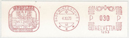 Schweiz / Helvetia 1973, Freistempel / EMA / Meterstamp Ferienhotel Monte Fiorito Orselina Winterthur - Hotels- Horeca