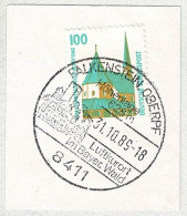 Deutsche Bundespost 1989, Ortswerbestempel Falkenstein, Luftkurort Bayerischer Wald - Autres & Non Classés