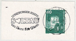 Deutsche Bundespost 1984, Flaggenstempel Soltau, Lüneburger Heide, Herz Für Gäste - Sonstige & Ohne Zuordnung