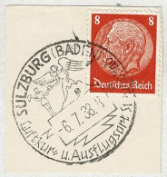 Deutsches Reich 1938, Ortswerbestempel Sulzburg, Luftkurort - Sonstige & Ohne Zuordnung