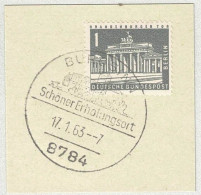 Deutsche Bundespost 1962, Ortswerbestempel Burgsinn, Erholungsort - Autres & Non Classés