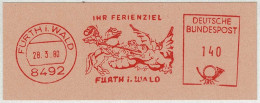 Deutsche Bundespost 1980, Freistempel / EMA / Meterstamp Furth I. Wald, Ferienziel, Drachenstich - Mitología
