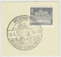 Deutsche Bundespost 1962, Ortswerbestempel Mainhardt, Höhenluftkurort, Vogelnest / Birds Nest / Nid D'oiseaux - Andere & Zonder Classificatie