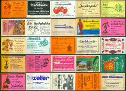 25 Alte Zündholzschachteletiketten - Gasthausetiketten Aus Deutschland #599 - Matchbox Labels