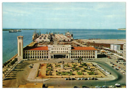 Diogo Cão & Bird's Eye View Of Port, Luanda, Angola 1950s Unused Postcard. Publisher Lello, Angola - Angola