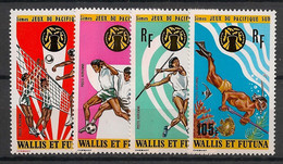 WALLIS ET FUTUNA - 1975 - PA N°YT. 63 à 66 - Jeux Du Pacifique Sud - Neuf Luxe ** / MNH / Postfrisch - Neufs