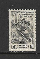 FRANCE 1944 TRAINS-PARIS.ORLEANS ET PARIS.ROUEN YVERT N°618 NEUF MNH** - Treinen