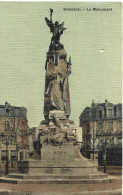 02 Soissons Le Monument Carte Colorisée Peu Courante - Soissons