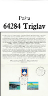 SLOVENIA TRIGLAV TRICORNO - 100 WOMEN ON TRIGLAV. 1993 CARD SPECIAL CANCEL TRIGLAV - Slovenië