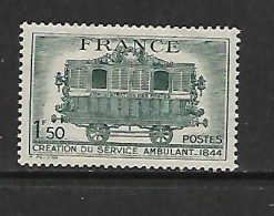FRANCE 1944 SERVICE POSTAL AMBULANT YVERT N°609 NEUF MNH** - Trains