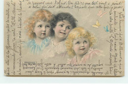 Illustrateur - MM Vienne N°85 - Trois Fillettes Regardant Des Papillons - Vienne