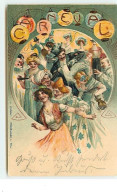 Carneval - Hommes Et Femmes Déguisés Dansant - Carnaval - Carnival