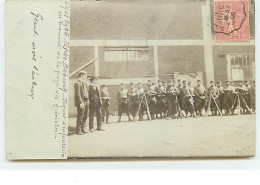 Carte-Photo De LA COURNEUVE - Usine Babcock - Piquet D'infanterie Au Moment De La Paye Des Grévistes - La Courneuve