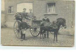 Carte-Photo - Militaires Dans Une Charette - Te Identificeren