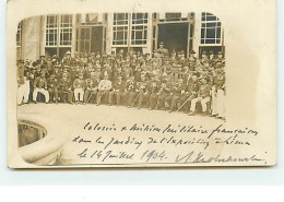 Carte-Photo - LIMA - Colonie Et Mission Militaire Françaises Dans Les Jardins De L'Exposition - 14 Juillet 1904 - Perù