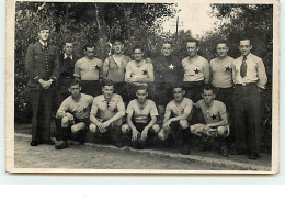 Carte-Photo - Militaires - Equipe De Football - Calcio