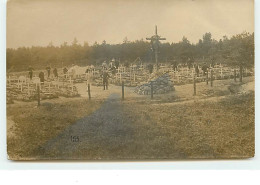 Carte-Photo - Cimetière Militaire - Cementerios De Los Caídos De Guerra
