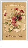 Carte Gaufrée - C. Klein - A Message Of Love - Fleurs - Klein, Catharina