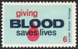 !a! USA Sc# 1425 MNH SINGLE (a2) - Blood Donor - Nuovi