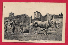 AB195 11  Ab195AUDE VENTENAC CABARDES  EGLISE CHATEAU LA DEPIQUAISON  MOISSON - Otros & Sin Clasificación