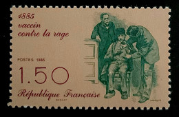 1985 FRANCE N 2371 - VACCIN CONTRE LA RAGE 1885 - NEUF** - Ungebraucht