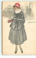 Mauzan - Jeune Femme Portant Un Chapeau Rouge - Mauzan, L.A.