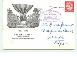 1785 - 1870 - Charles Green - World's First Pilot Who Used Coalgas  For Balloons - John Boesman 1957 - Montgolfières