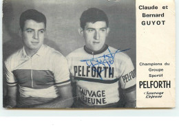 Claude Et Bernard Guyot - Champions Du Groupe Sportif Pelforth (carte Dédicacée) - Cycling