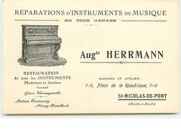 SAINT-NICOLAS-DE-PORT - Réparations D'Instruments De Musique - Auguste Herrmann - Saint Nicolas De Port