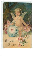 Carte Gaufrée - To One I Love - Ange - Angelot - Valentinstag