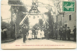 ARROU - Fête D'Inauguration Du 4 Octobre 1908 - Arc De Triomphe Avenue De La Gare - Autres & Non Classés