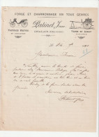 16-Patinet Jeune....Forge & Charronnage, Voitures Neuves & D'Occasion..Chalais..(Charente)...1900 - Other & Unclassified