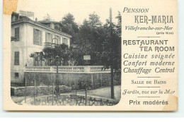 VILLEFRANCHE-SUR-MER - Pension Ker-Maria - Restaurant , Cuisine Soignée ... - Villefranche-sur-Mer