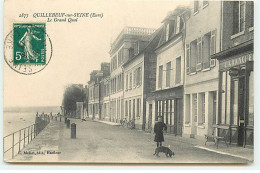 QUILLEBEUF-SUR-SEINE - Le Grand Quai - Café De La Marine, Coiffeur - Autres & Non Classés