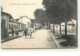 MENERVILLE - La Mairie Et La Place - N°3 - Sonstige & Ohne Zuordnung