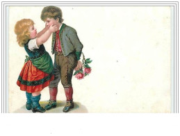 Fillette Embrassant Un Garçon - Dessins D'enfants