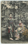 Deux Geishas En Kimono - Other & Unclassified