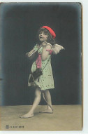 Enfant - S.664 - 6323 - Fillette Portant Des Ailes D'ange, Un Beret Rouge, Et Un Arc De Cupidon - Portraits
