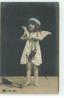 Enfant - S.664 - 6322 - Fillette Portant Des Ailes D'ange, Et Un Beret Bleu - Portraits