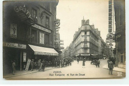 PARIS IX - Rue Fontaine Et Rue De Douai- Théâtre Gaity, Commerces - Arrondissement: 09