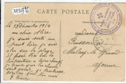 MILITARIA- CACHET DE FRANCHISE MILITAIRE-HOPITAL AUXILIAIRE VILLA NORMANDE- 1914 - 1. Weltkrieg 1914-1918