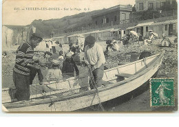 VEULES-LES-ROSES - Sur La Plage - Pêcheurs Avec Leur Filet - Veules Les Roses