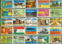 25 Alte Zündholzschachteletiketten - Gasthausetiketten Aus Deutschland #607 - Matchbox Labels