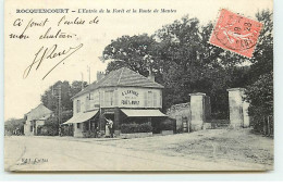 ROCQUENCOURT - L'Entrée De La Forêt Et La Route De Mantes - Rocquencourt