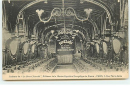 PARIS XI - Intérieur De "La Bonne Nouvelle" - 2e Bateau De La Mission Populaire Evangélique De France - Rue Pierre Levée - Arrondissement: 11